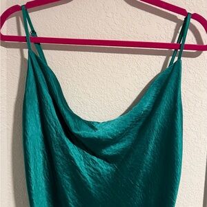 Elegant Teal Women's Slip Dress